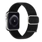 Nylon Watch Band For Apple Watch Ultra 49mm / Series 8&7 45mm / SE 2&6&SE&5&4 44mm / 3&2&1 42mm(Official Black) - 1