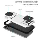 Stereoscopic Holder Sliding Camshield Phone Case For iPhone 13 Pro(White) - 4