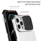 Stereoscopic Holder Sliding Camshield Phone Case For iPhone 13 Pro(White) - 5