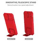Stereoscopic Holder Sliding Camshield Phone Case For iPhone 13 Pro(Red) - 3