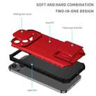 Stereoscopic Holder Sliding Camshield Phone Case For iPhone 13 Pro(Red) - 4