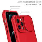Stereoscopic Holder Sliding Camshield Phone Case For iPhone 13 Pro(Red) - 5