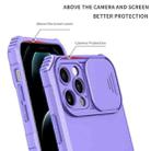 Stereoscopic Holder Sliding Camshield Phone Case For iPhone 13 Pro(Purple) - 5