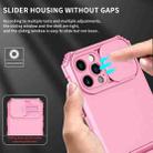 For iPhone 11 Pro Stereoscopic Holder Sliding Camshield Phone Case (Pink) - 6