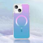 For iPhone 13 Gradient Magsafe Magnetic Phone Case(Pink Blue) - 1