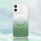 For iPhone 12 Gradient Magsafe Magnetic Phone Case(Green) - 1