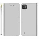 For Wiko Y82 Imitated Mirror Surface Horizontal Flip Leather Phone Case(Silver) - 1