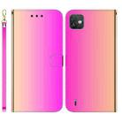For Wiko Y82 Imitated Mirror Surface Horizontal Flip Leather Phone Case(Gradient Color) - 1