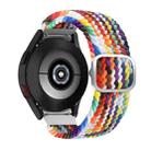 For Samsung Galaxy Watch4 40mm / 44mm Adjustable Woven Watch Band(Rainbow) - 1