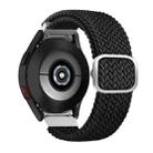 For Samsung Galaxy Watch4 40mm / 44mm Adjustable Woven Watch Band(Black) - 1