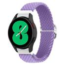 For Samsung Galaxy Watch4 40mm / 44mm Adjustable Woven Watch Band(Lavender) - 1