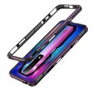 For ZTE nubia Red Magic 7 Pro Aurora Series Metal Frame Phone Case(Black Purple) - 1