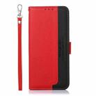 For OPPO A16 / A54s / A16s KHAZNEH Litchi Texture Leather RFID Phone Case(Red) - 2