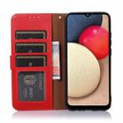 For OPPO A16 / A54s / A16s KHAZNEH Litchi Texture Leather RFID Phone Case(Red) - 4