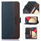 For OPPO A16 / A54s / A16s KHAZNEH Litchi Texture Leather RFID Phone Case(Blue) - 1