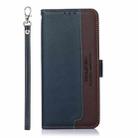 For OPPO A16 / A54s / A16s KHAZNEH Litchi Texture Leather RFID Phone Case(Blue) - 2