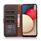 For OPPO A16 / A54s / A16s KHAZNEH Litchi Texture Leather RFID Phone Case(Brown) - 4