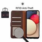 For OPPO A16 / A54s / A16s KHAZNEH Litchi Texture Leather RFID Phone Case(Brown) - 6