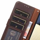 For OPPO A16 / A54s / A16s KHAZNEH Litchi Texture Leather RFID Phone Case(Brown) - 7