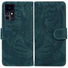 For Infinix Zero X Neo / X6810 Tiger Embossed Leather Phone Case(Green) - 1