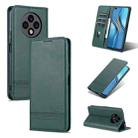 For U-Magic Enjoy 50 Plus AZNS Magnetic Calf Texture Horizontal Flip Leather Phone Case(Dark Green) - 1