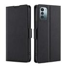 For Nokia G21 / G11 Ultra-thin Voltage Side Buckle Leather Phone Case(Black) - 1