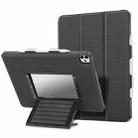 For iPad 11 2021 / 2020 / 2018 Suspension Stand Magnetic Flip Cover Tablet Case(Black) - 1