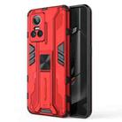 For OPPO Realme GT Neo3 5G China Supersonic PC + TPU Shock-proof Protective Phone Case with Holder(Red) - 1