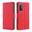 For Huawei Nova 9 SE 4G Ultra-thin Voltage Side Buckle Leather Phone Case(Red) - 1