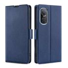 For Huawei Nova 9 SE 4G Ultra-thin Voltage Side Buckle Leather Phone Case(Blue) - 1