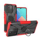 For Tecno Spark Go 2022 Armor Bear Shockproof PC + TPU Phone Case with Ring(Red) - 1