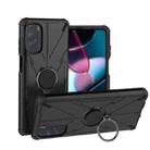 For Motorola Moto G Stylus 2022 Armor Bear Shockproof PC + TPU Phone Case with Ring(Black) - 1