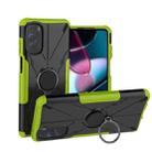 For Motorola Moto G Stylus 2022 Armor Bear Shockproof PC + TPU Phone Case with Ring(Green) - 1