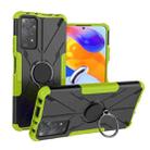 For Xiaomi Redmi Note 11 Pro 5G Armor Bear Shockproof PC + TPU Phone Case with Ring(Green) - 1