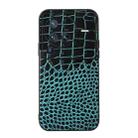 For Vivo X80 Pro Crocodile Top Layer Cowhide Leather Phone Case(Cyan Blue) - 1