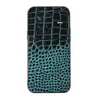For Vivo X80 Crocodile Top Layer Cowhide Leather Phone Case(Cyan Blue) - 1