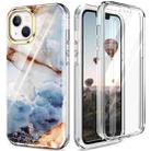 For iPhone 13 mini 360 Full Body Painted Phone Case (Marble L07) - 1