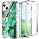 For iPhone 13 mini 360 Full Body Painted Phone Case (Marble L12) - 1