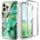 For iPhone 13 Pro 360 Full Body Painted Phone Case (Marble L12) - 1