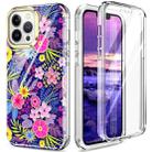 For iPhone 13 Pro Max 360 Full Body Painted Phone Case (Flowers L08) - 1