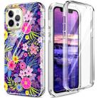 For iPhone 12 / 12 Pro 360 Full Body Painted Phone Case(Flowers L08) - 1