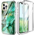 For iPhone 12 / 12 Pro 360 Full Body Painted Phone Case(Marble L12) - 1