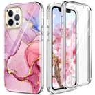 For iPhone 12 / 12 Pro 360 Full Body Painted Phone Case(Marble L13) - 1