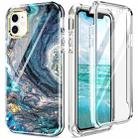 For iPhone 11 360 Full Body Painted Phone Case (Marble L09) - 1
