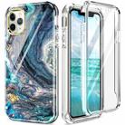 For iPhone 11 Pro 360 Full Body Painted Phone Case (Marble L09) - 1