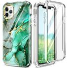 For iPhone 11 Pro 360 Full Body Painted Phone Case (Marble L12) - 1