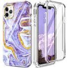 For iPhone 11 Pro 360 Full Body Painted Phone Case (Marble L14) - 1