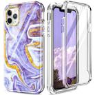 For iPhone 13 360 Full Body Painted Phone Case For iPhone 11 Pro Max(Marble L14) - 1