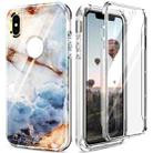 For iPhone X / XS 360 Full Body Painted Phone Case(Marble L07) - 1