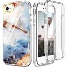 For iPhone SE 2022 / SE 2020 / 8 / 7 360 Full Body Painted Phone Case(Marble L07) - 1